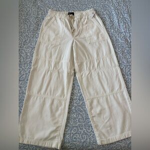 GAP White High-Rise Wide-Leg Pants